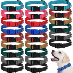 Amylove bulk dog collar set showing the 27-piece collection for multi-pet households