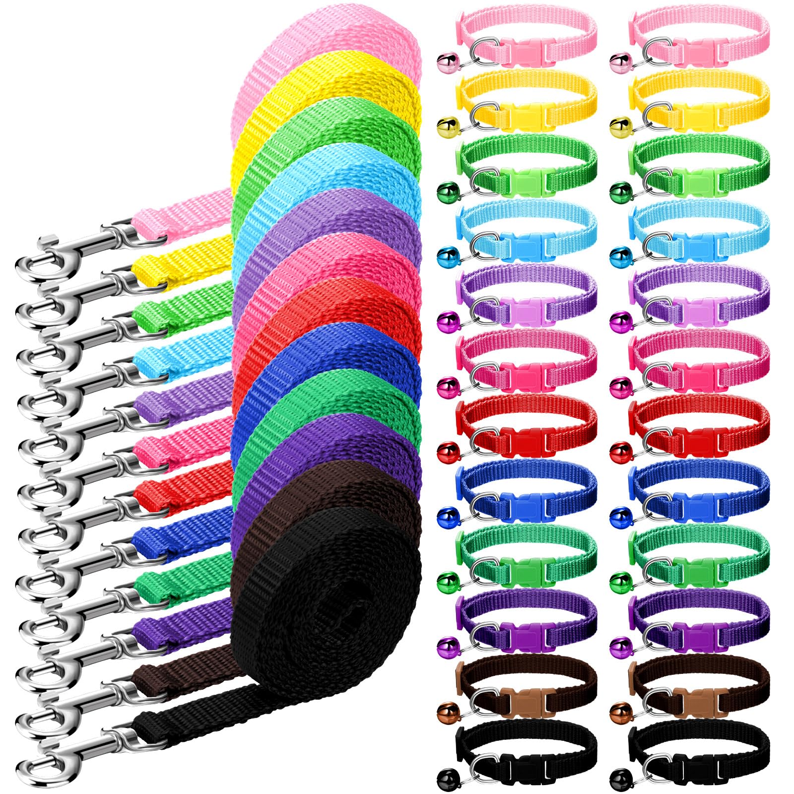 Amylove dog collar set packaging: ready-to-use walking kit for daily outings.
