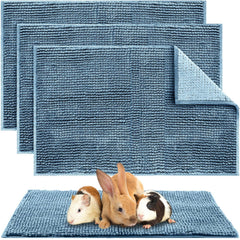 Amylove guinea pig cage liner 16x24 blue rectangular provides soft, cozy bedding.