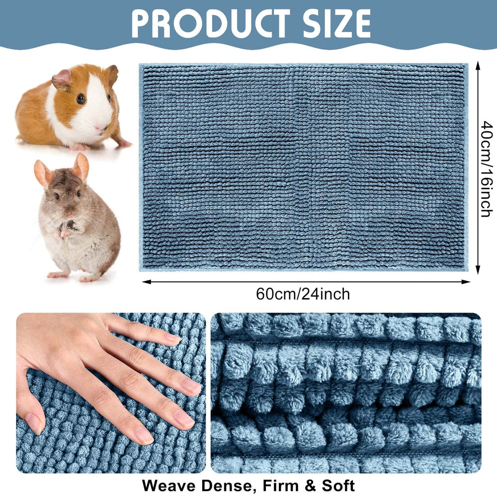 Amylove cage liner absorbs spills with microfiber chenille for clean, dry small pets.