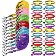 Amylove leopard-pattern dog collar for daily wear and training control.