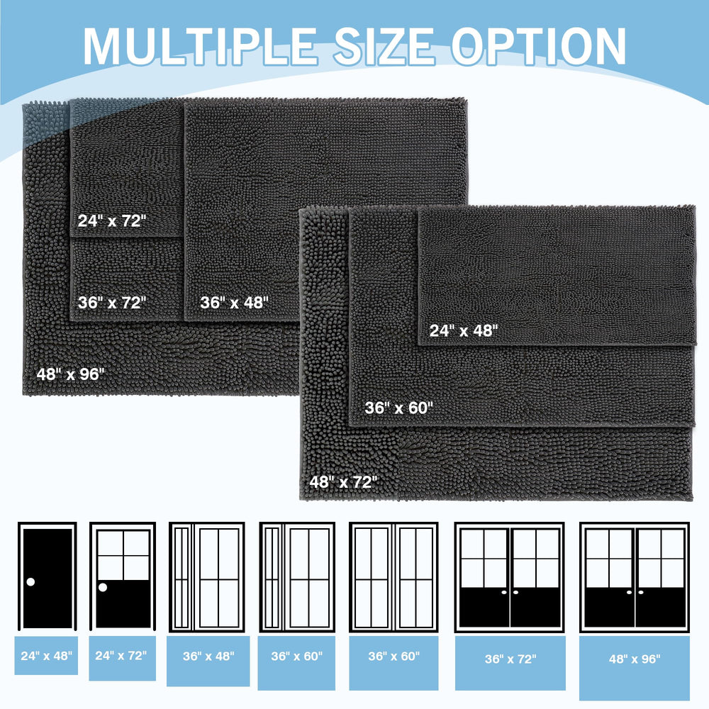 Amyracel dirt trapping door mat indoor-outdoor versatility for mud and mess
