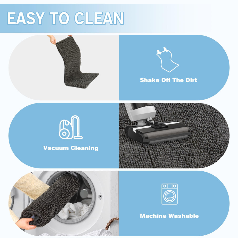 Amyracel dirt trapping door mat low-profile design clears doors smoothly