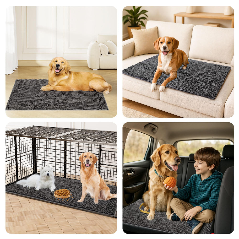 Amyracel soft plush chenille surface provides gentle comfort for paws and feet