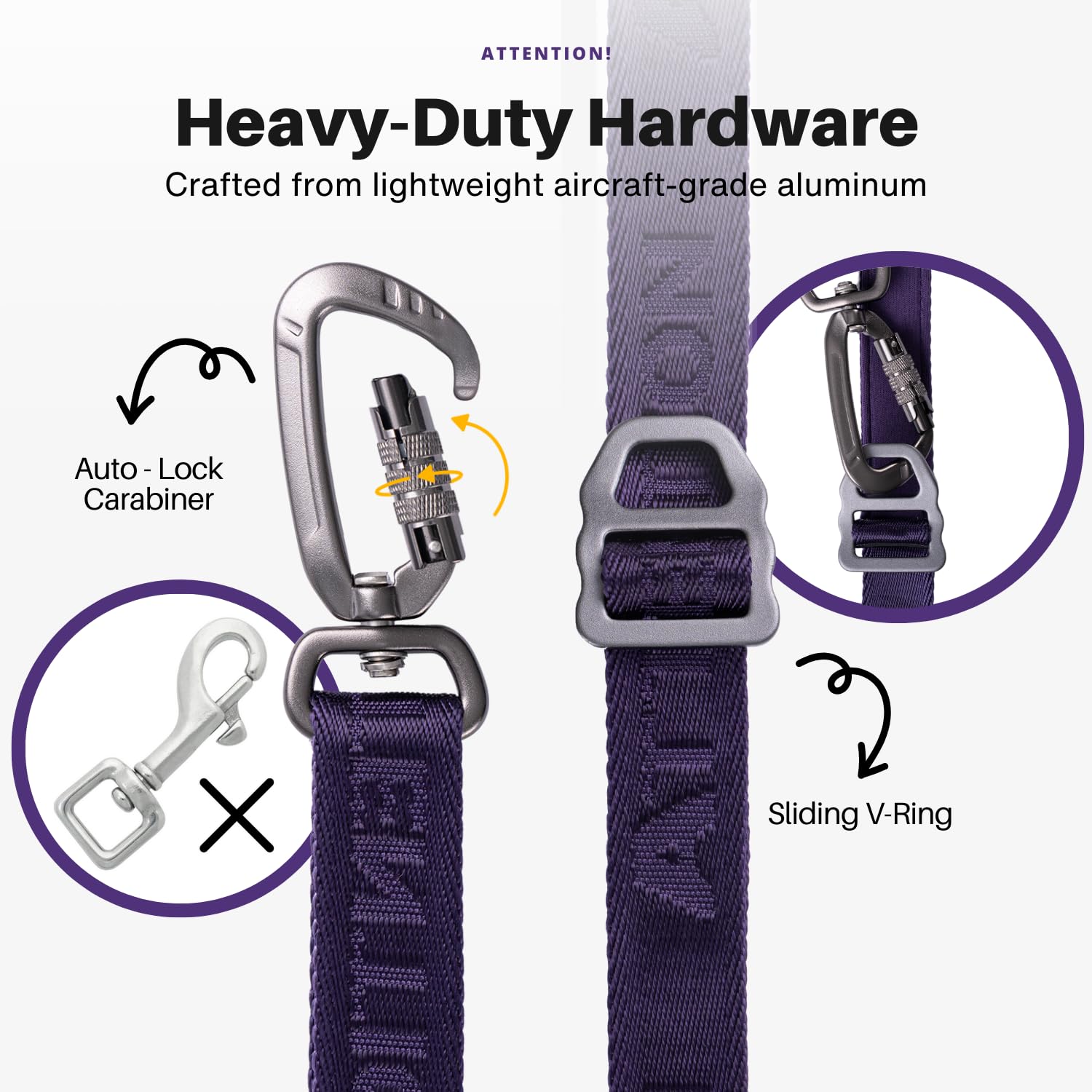 ANAFNI heavy-duty tactical dog leash hands-free waist wear for comfortable long walks.