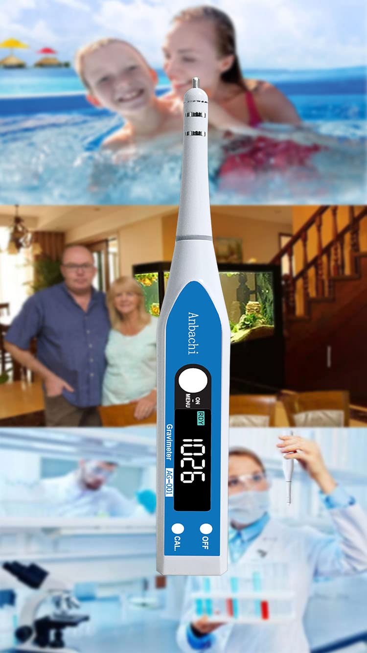 Anbachi digital salinity meter temp readout shows reliable temperature measurements