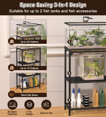 AnBaiMei 24x12-tabletop provides stable base for standard tanks