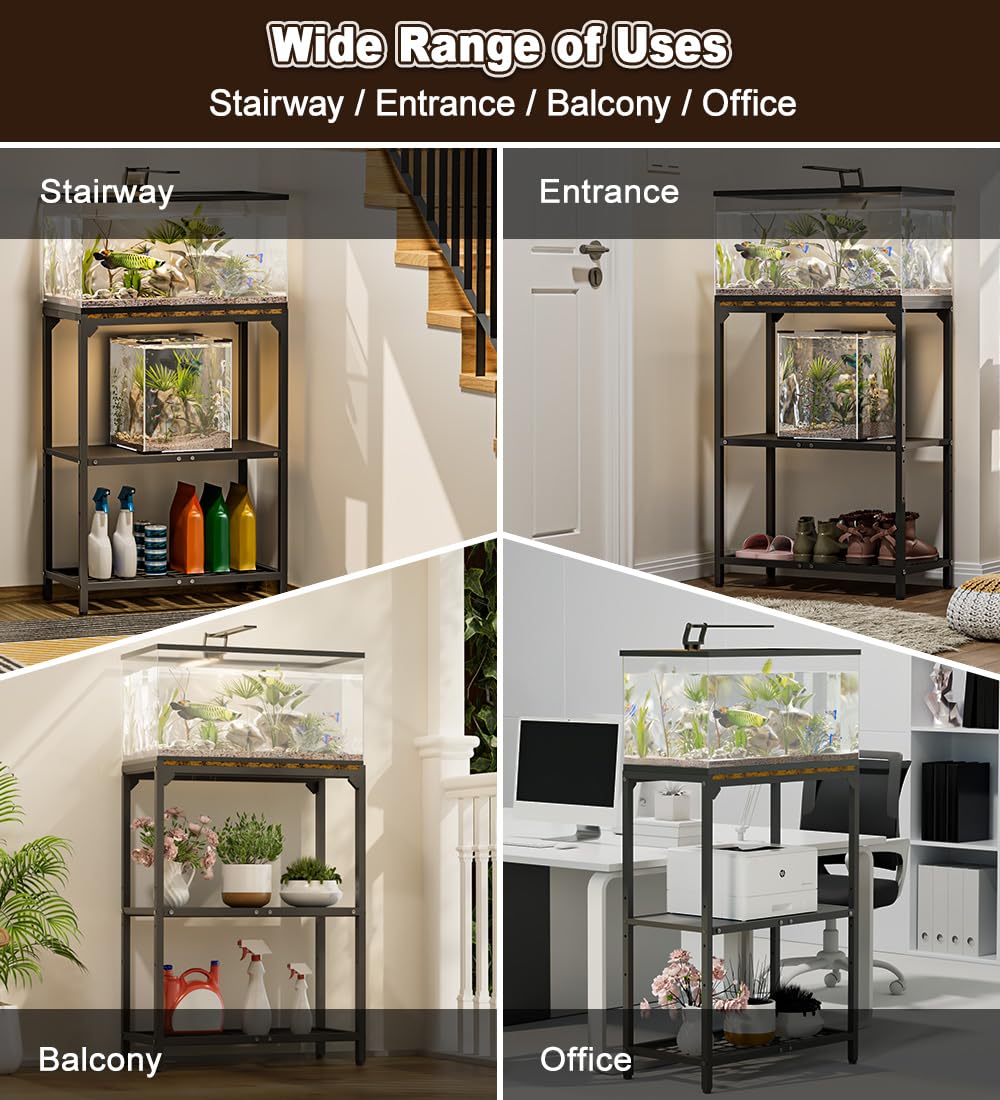 AnBaiMei 3-tier storage stand uses space efficiently for tools and decor