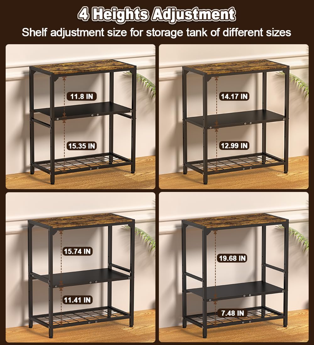 AnBaiMei aquarium stand foot-levelling - four adjustable feet tackle uneven floors