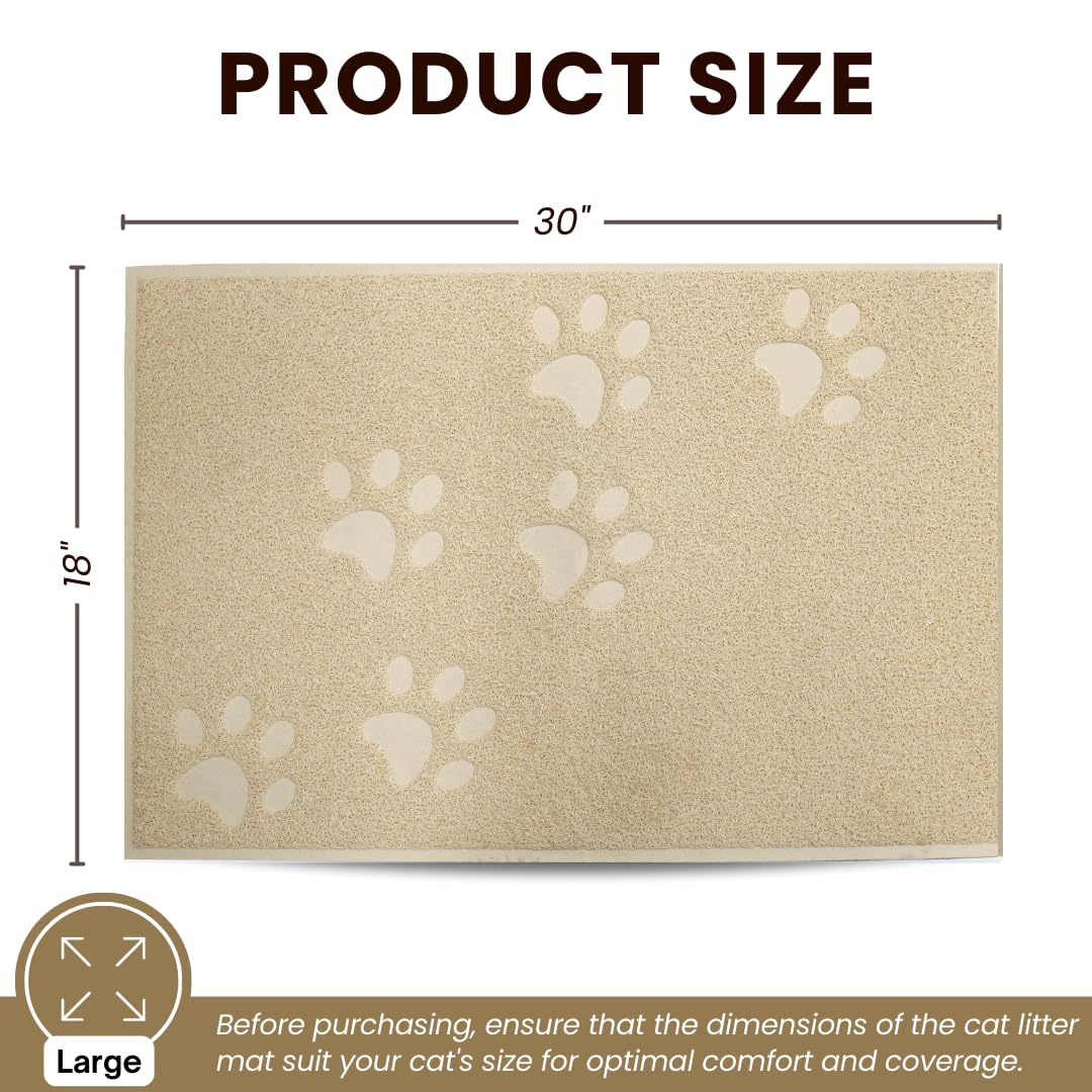 Alfombrilla Andalus para arena de gato, antideslizante, mantiene estable la bandeja.