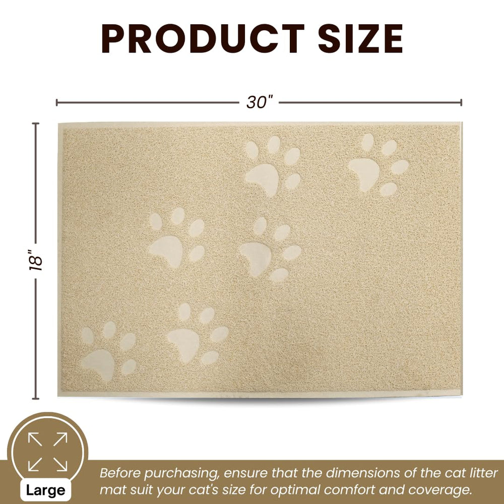 Alfombrilla Andalus para arena de gato, antideslizante, mantiene estable la bandeja.