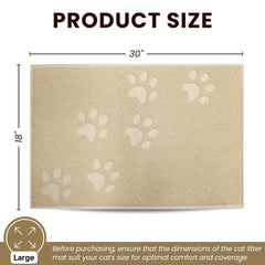 Alfombrilla Andalus para arena de gato, antideslizante, mantiene estable la bandeja.