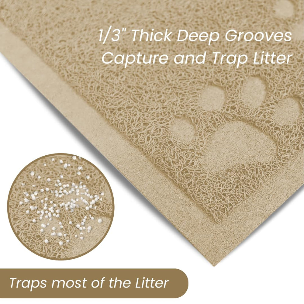 Alfombrilla Andalus para arena de gato, atrapa arena eficientemente, reduce polvo.