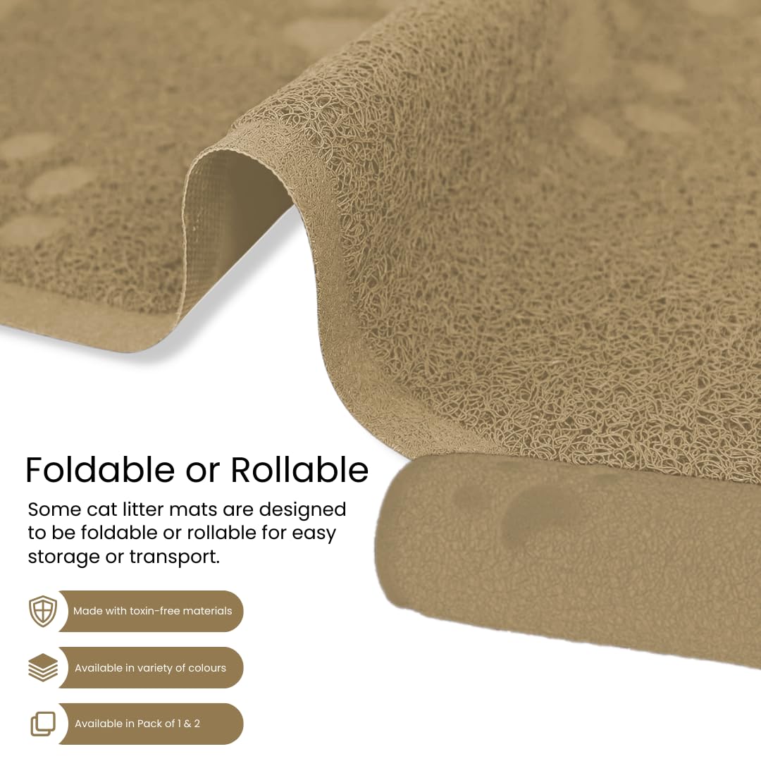 Alfombrilla Andalus para arena de gato, dimensiones 30x18, se adapta a cajas.