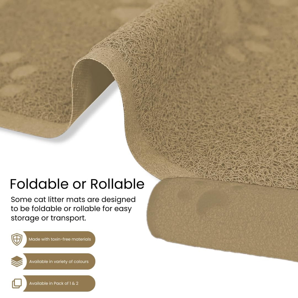 Alfombrilla Andalus para arena de gato, dimensiones 30x18, se adapta a cajas.