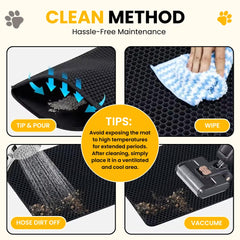 Andalus Brands Large Cat Litter Mat dual-layer trap keeps mess contained.