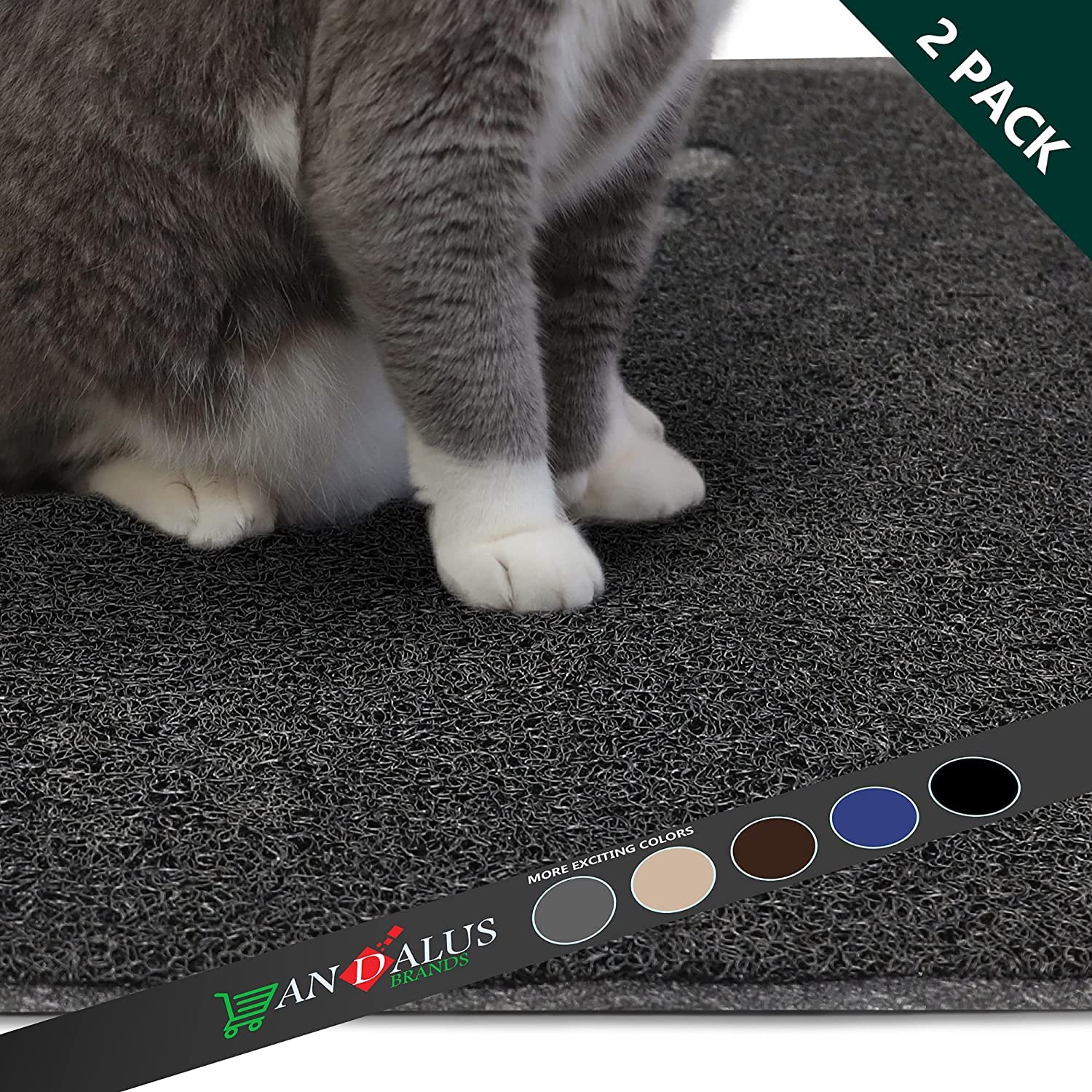 Andalus Cat Litter Mat easy to wipe clean