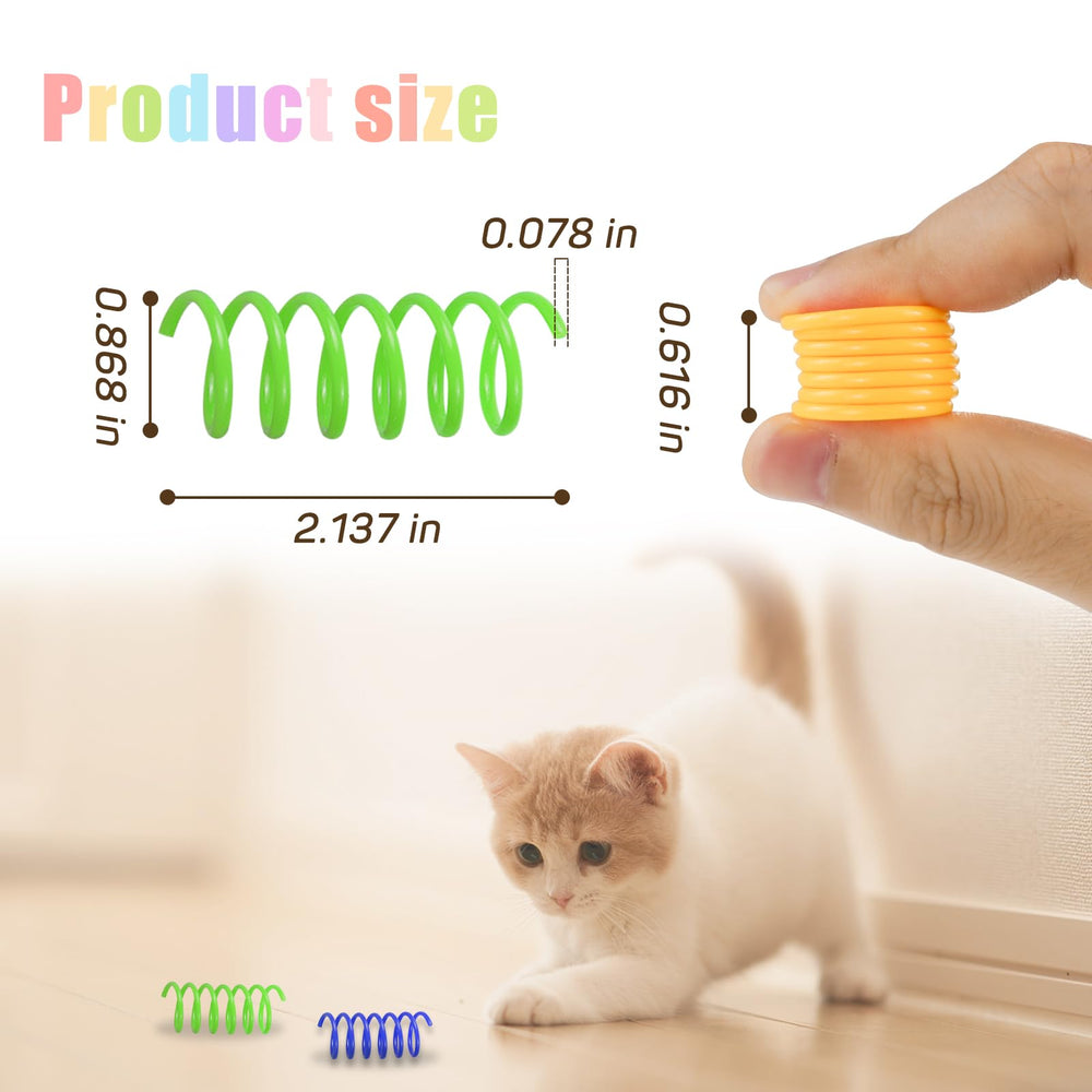 Andiker 12-piece cat spiral toy set highlights durability and color variety