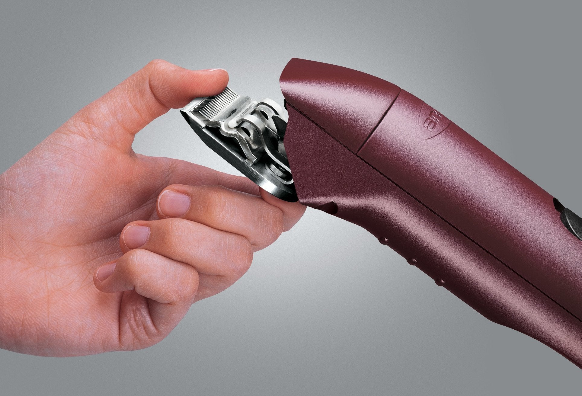 Andis shatter-proof housing emphasizes rugged build for busy grooming environments.