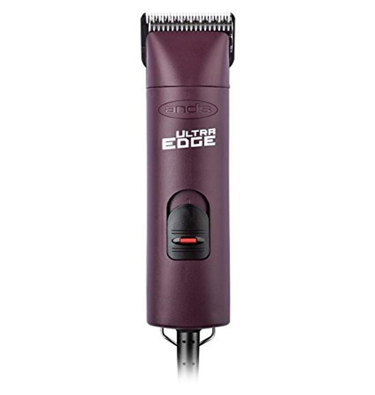 Andis 22685 Ultra Edge clipper front view shows durable housing for dependable grooming sessions.