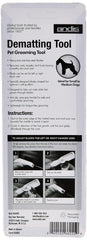 Andis 66055 dematting tool closeup on undercoat removal benefits