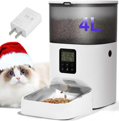 Andoll Home automatic cat feeder with 4L capacity keeps your cat fed on schedule