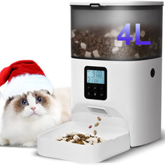 ANDOLL HOME automatic cat feeder front view with 4L capacity for steady meals.