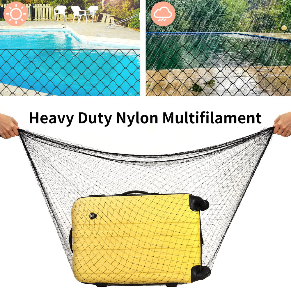 AnExer cat balcony net mounting ropes and hooks illustrate secure attachment.