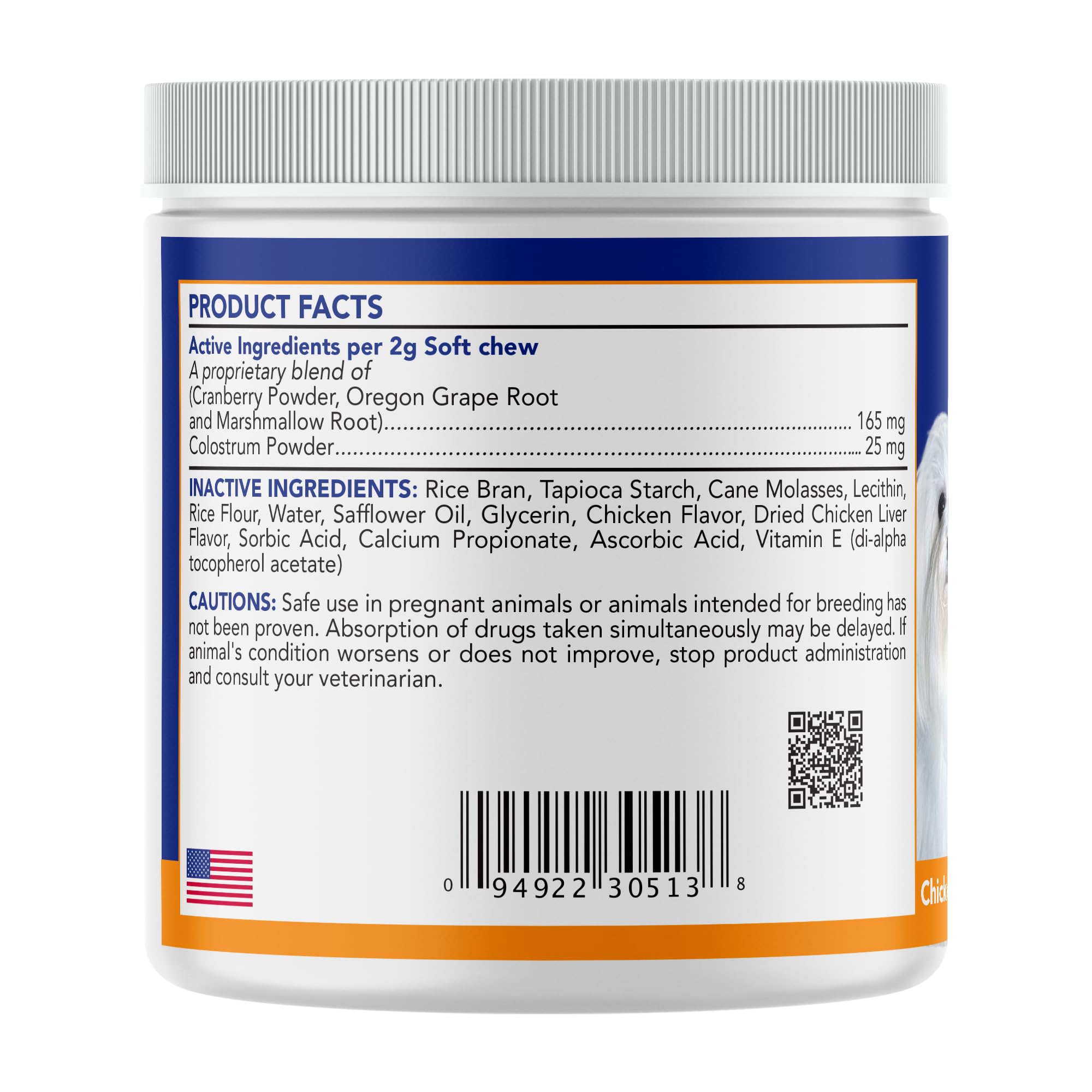 ANGELS' EYES Natural tear-stain chews NASC-certified seal signals trusted tear-stain support.