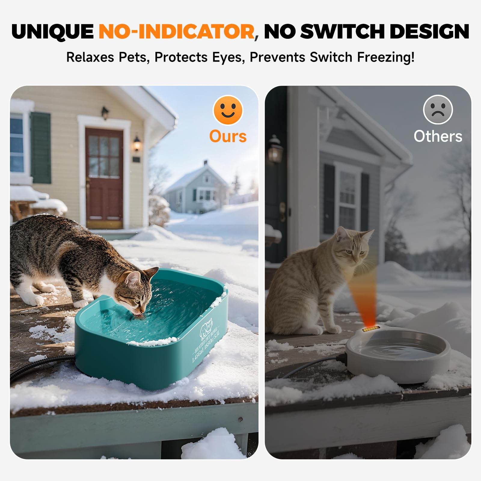 Angelspet 6.56 ft cord enables flexible placement for outdoor use.