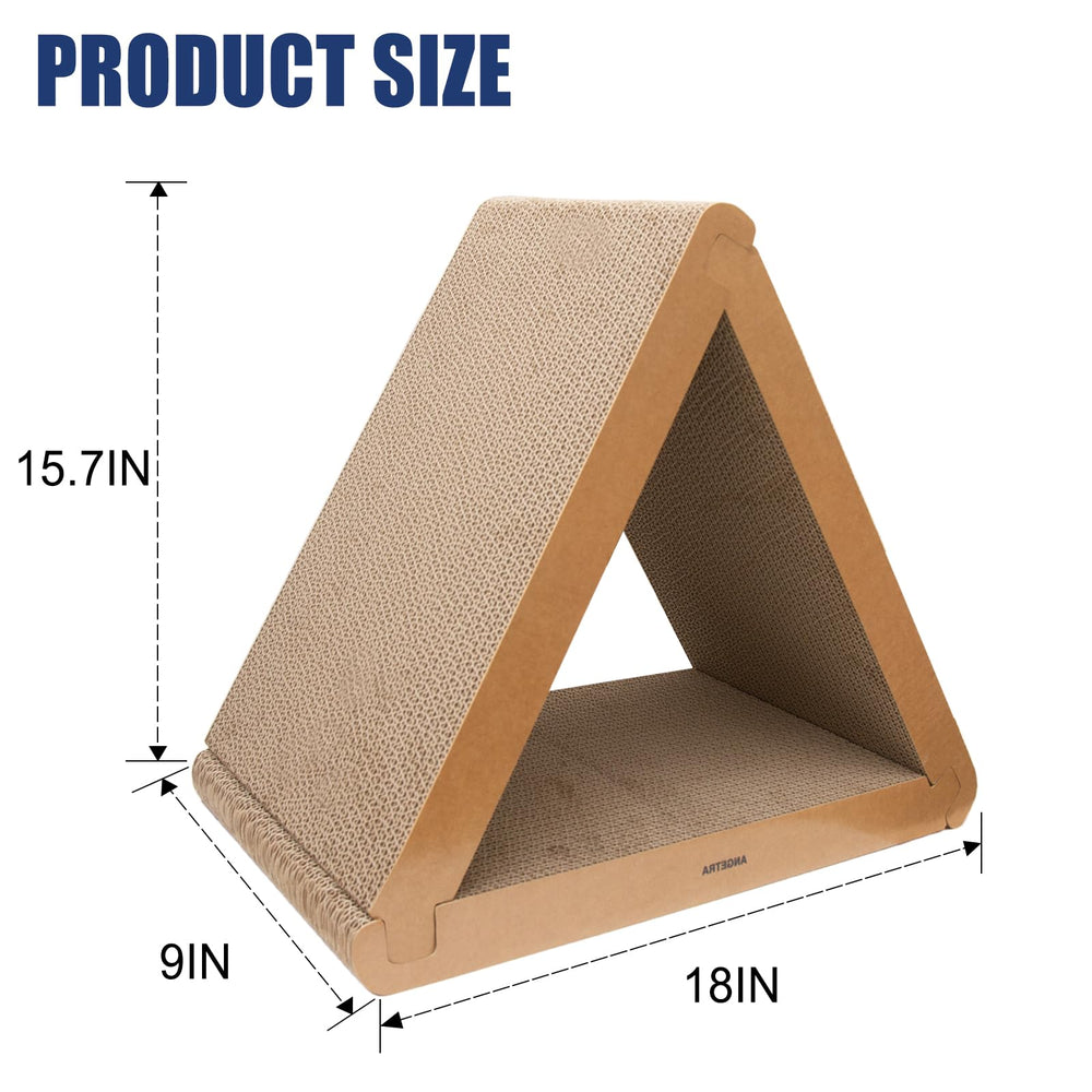 Angetra cat scratchers with six surfaces, longer-lasting scratching options.