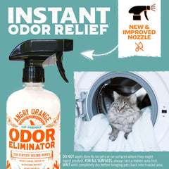 ANGRY ORANGE fresh-scent spray highlights pleasant odor control in rooms