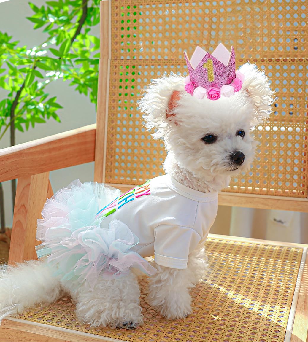 ANIAC pink sequined crown hat enhances birthday party styling