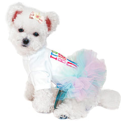 ANIAC puppy lace skirt—soft, stylish everyday wear with a cute flair.
