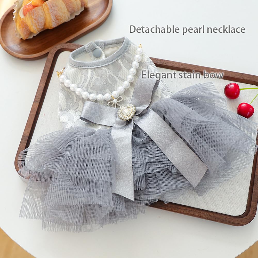 ANIAC small dog dress in soft-tulle material for all-day comfort.