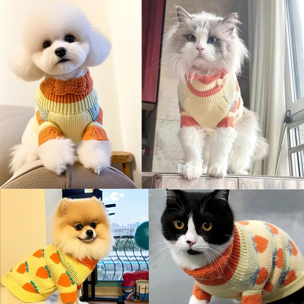 ANIAC sudadera para perro naranja, ideal para inviernos y paseos.