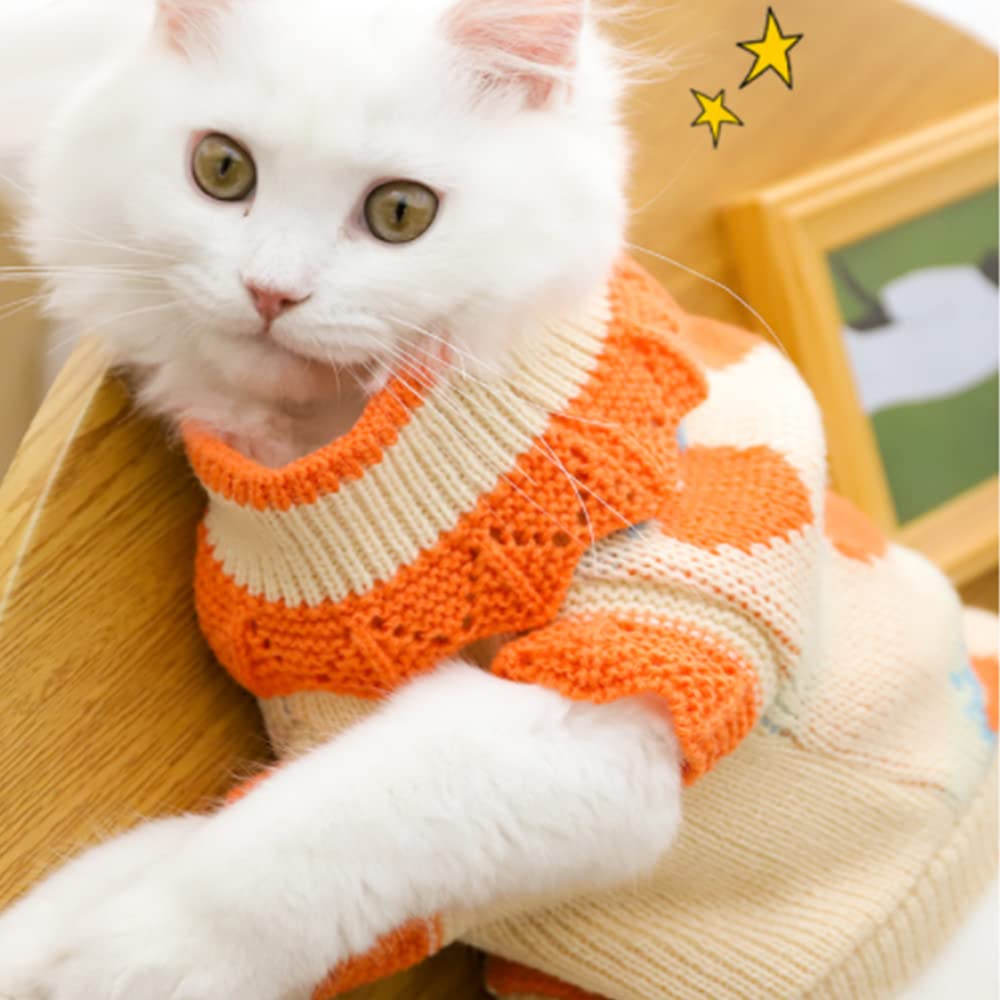 ANIAC sudadera para perro naranja, uso diario cómodo para días fríos.