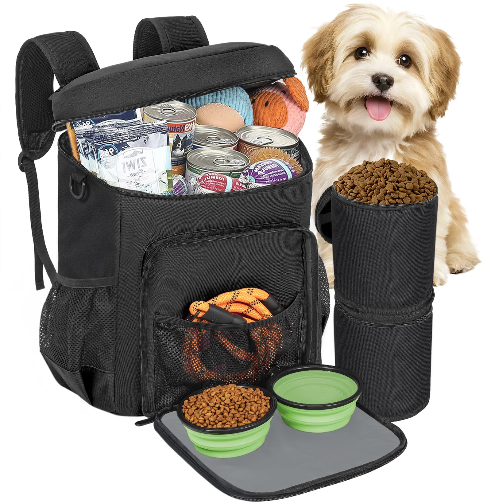 ANILD dog travel backpack with airline-approved design for easy carry-on pet trips.