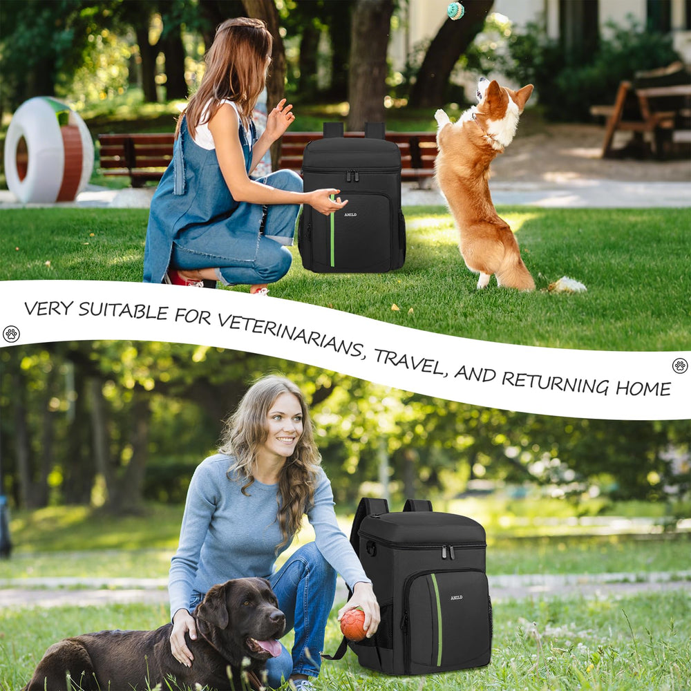 ANILD dog travel backpack luggage-strap attachment enables hands-free travel with ease.