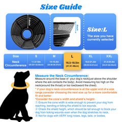 AnimaCure inflatable dog cone side profile emphasizes comfortable fit with wider vision.