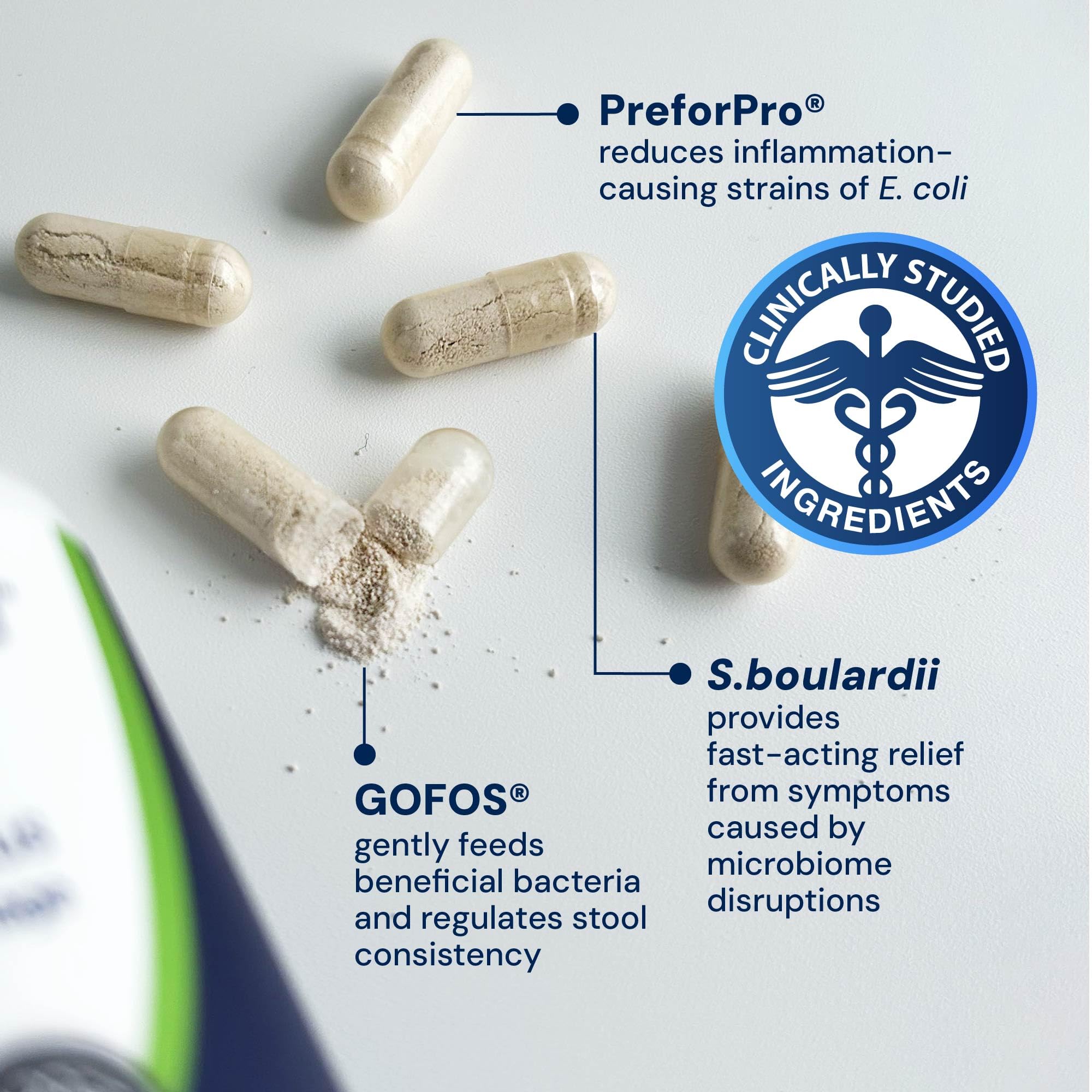 FOS prebiotic fuels good bacteria for gut balance in KittyBiome.