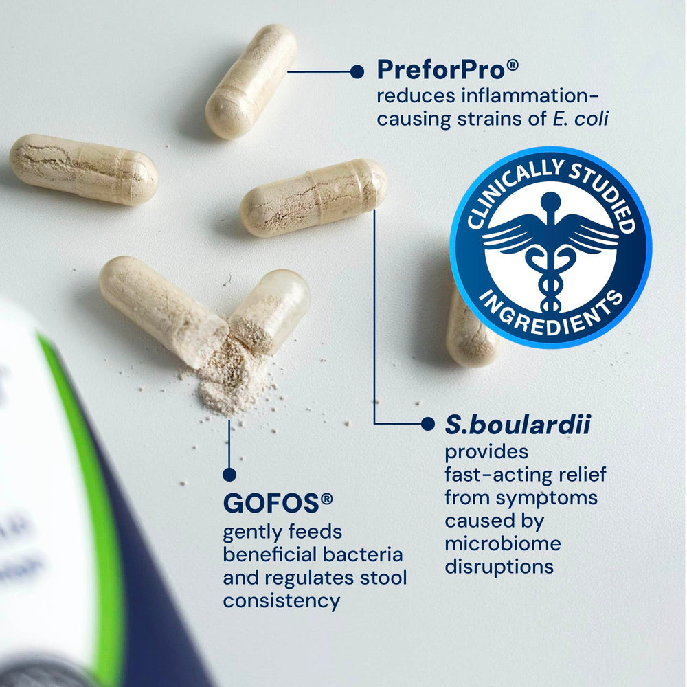 FOS prebiotic fuels good bacteria for gut balance in KittyBiome.
