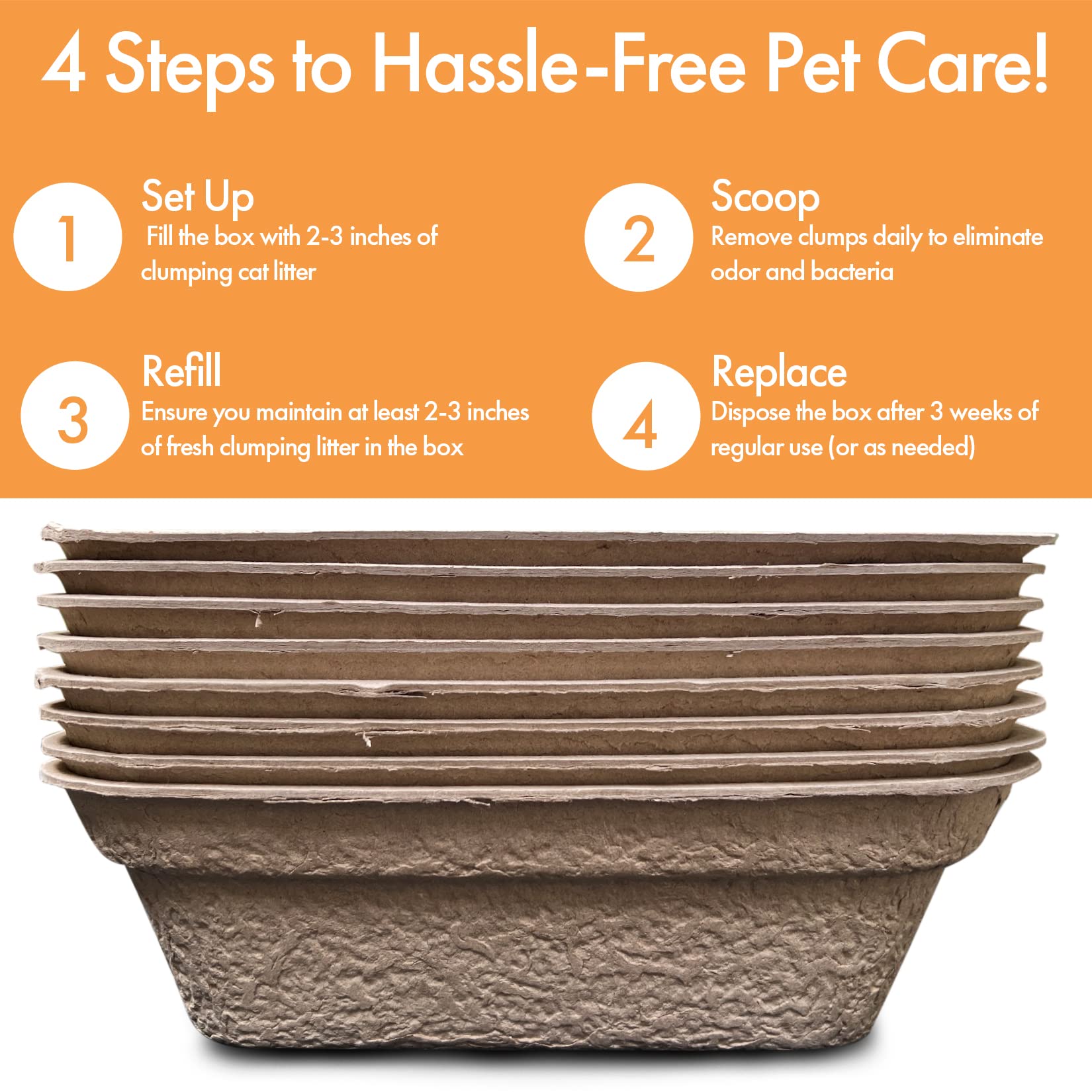 Animaru brown litter box fits standard and hooded boxes for versatile use.