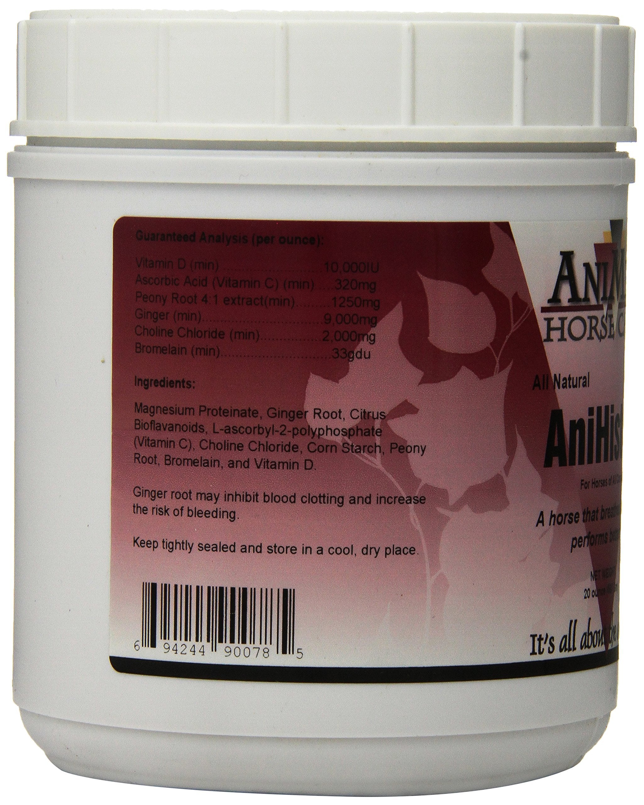 ANIMED AniMed Anihist-H ingredients peony root and ginger for natural support