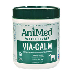 ANIMED Via Calm hemp bottle supports relaxed focus without drowsiness.