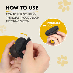 AnimoGoods dog nail file with three extra sheets supports extended, easy maintenance.