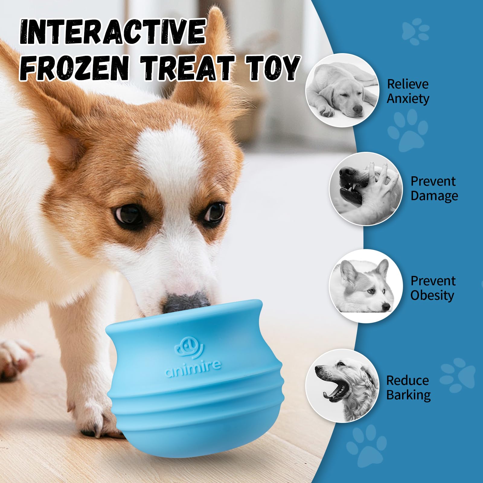 Animire BPA-free silicone design for safe, durable chewing sessions