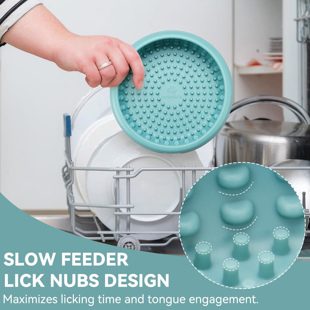 Animire dishwasher-safe silicone bowl for quick cleaning after use.