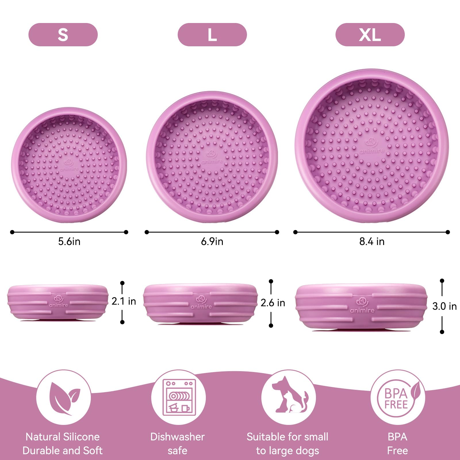 Animire dishwasher-safe silicone ensures quick cleaning after every session