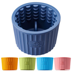 Animire Dog Lick Bowl front view with non-slip base for calm, paced meals.